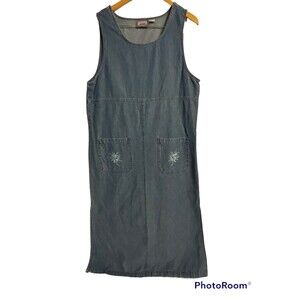 Premier International Denim/Jean Overall Jumper/Dress size XL Maxi